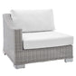 Conway Sunbrella Outdoor Patio Wicker Rattan 9-Piece Sectional Sofa Set by Modway