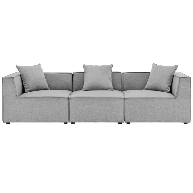 Saybrook Outdoor Patio Upholstered 3-Piece Sectional Sofa by Modway