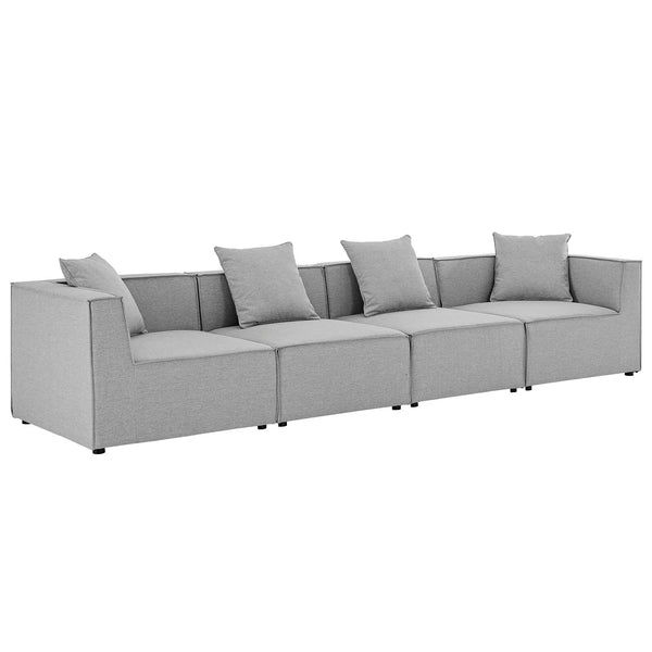 Saybrook Outdoor Patio Upholstered 4-Piece Sectional Sofa by Modway