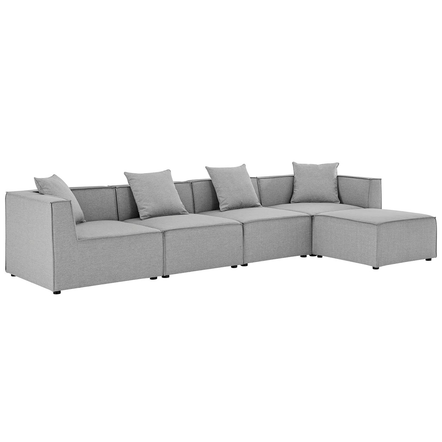 Saybrook Outdoor Patio Upholstered 5-Piece Sectional Sofa by Modway