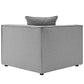 Saybrook Outdoor Patio Upholstered 6-Piece Sectional Sofa in Gray by Modway