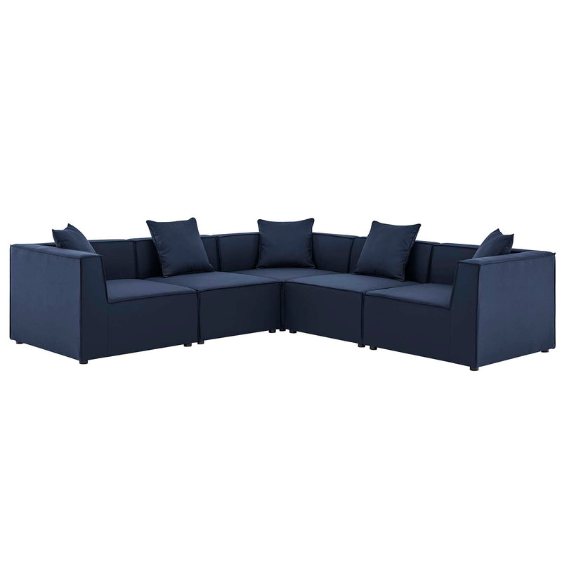 Saybrook Outdoor Patio Upholstered 5-Piece Sectional Sofa by Modway