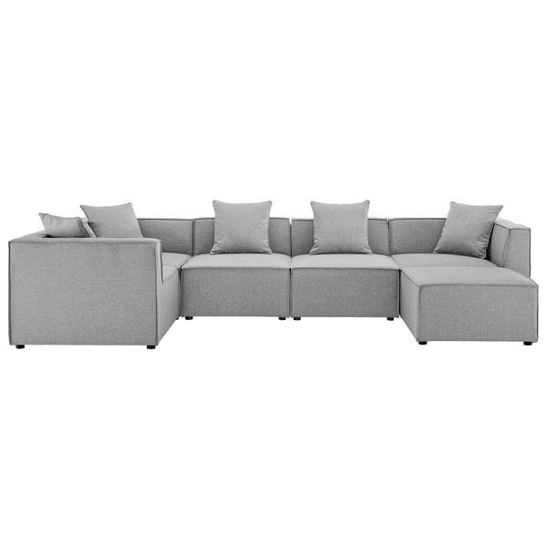 Saybrook Outdoor Patio Upholstered 6-Piece Sectional Sofa by Modway