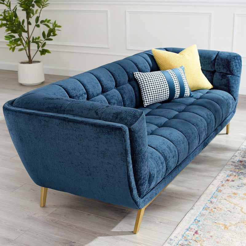 Bestow Crushed Performance Velvet Sofa | Polyester by Modway