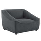 Comprise Armchair Charcoal | Polyester by Modway