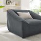 Comprise Armchair Charcoal | Polyester by Modway