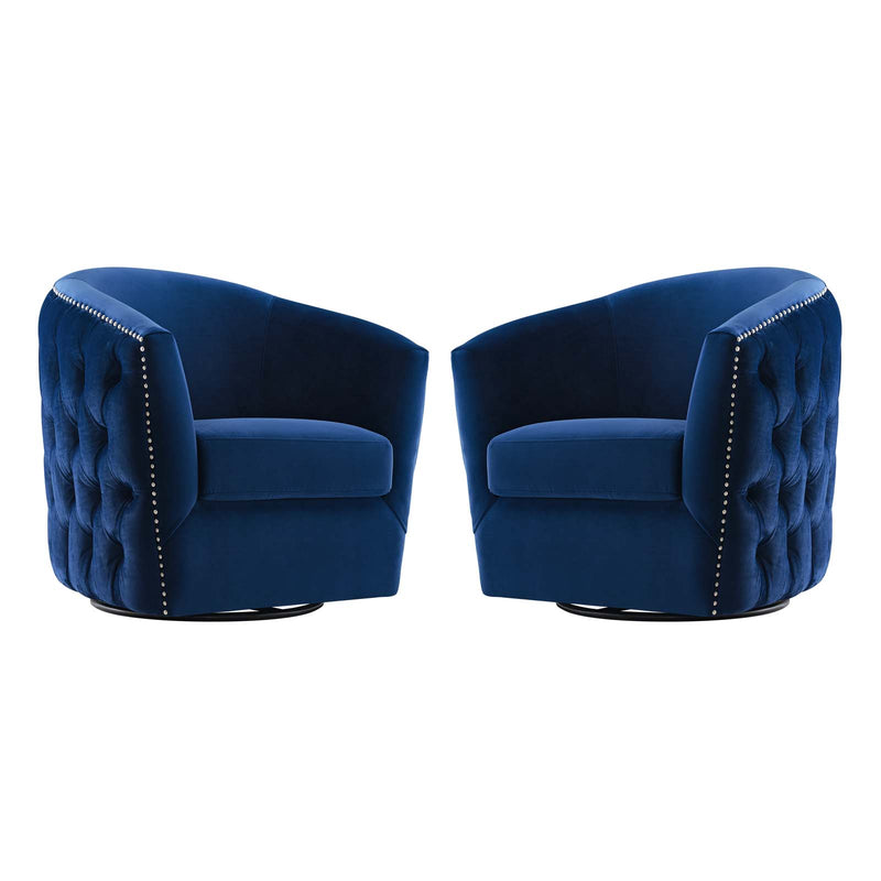 Rogue Armchair Performance Velvet Set of 2 by Modway