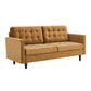 Exalt Tufted Performance Velvet Sofa in Gray by Modway