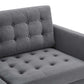 Exalt Tufted Performance Velvet Sofa in Gray by Modway