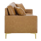 Juliana Vegan Leather Sofa Tan by Modway