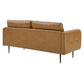 Cameron Tufted Vegan Leather Sofa Tan by Modway