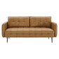 Cameron Tufted Vegan Leather Sofa Tan by Modway