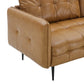 Cameron Tufted Vegan Leather Sofa Tan by Modway