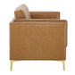 Kaiya Vegan Leather Sofa Tan by Modway
