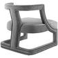 Requisite Armchair Performance Velvet Set of 2 Gray by Modway