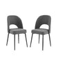 Rouse Dining Side Chair Upholstered Fabric Set of 2 by Modway