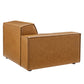 Restore RightArm Vegan Leather Sectional Sofa Chair Tan by Modway
