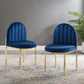 Isla Dining Side Chair Performance Velvet Set of 2 | Polyester by Modway