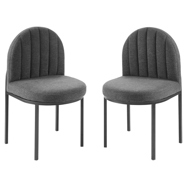 Isla Dining Side Chair Upholstered Fabric (Set of 2) | Polyester by Modway