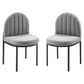 Isla Dining Side Chair Upholstered Fabric (Set of 2) | Polyester by Modway