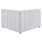 Bartlett Upholstered Fabric 4-Piece Sectional Sofa Ivory | Polyester by Modway
