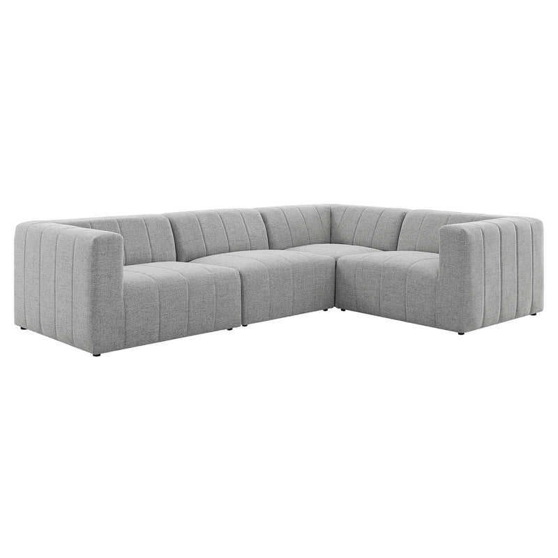 Bartlett Upholstered Fabric 4-Piece Sectional Sofa | Polyester by Modway
