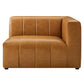 Bartlett Vegan Leather 4Piece Sectional Sofa Tan by Modway