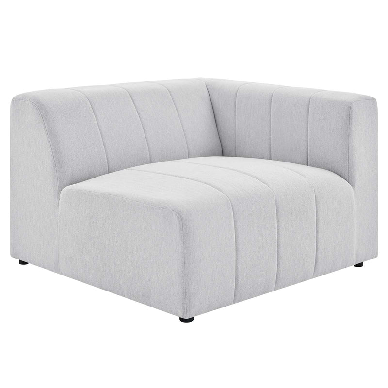 Bartlett Upholstered Fabric 5-Piece Sectional Sofa Ivory | Polyester by Modway