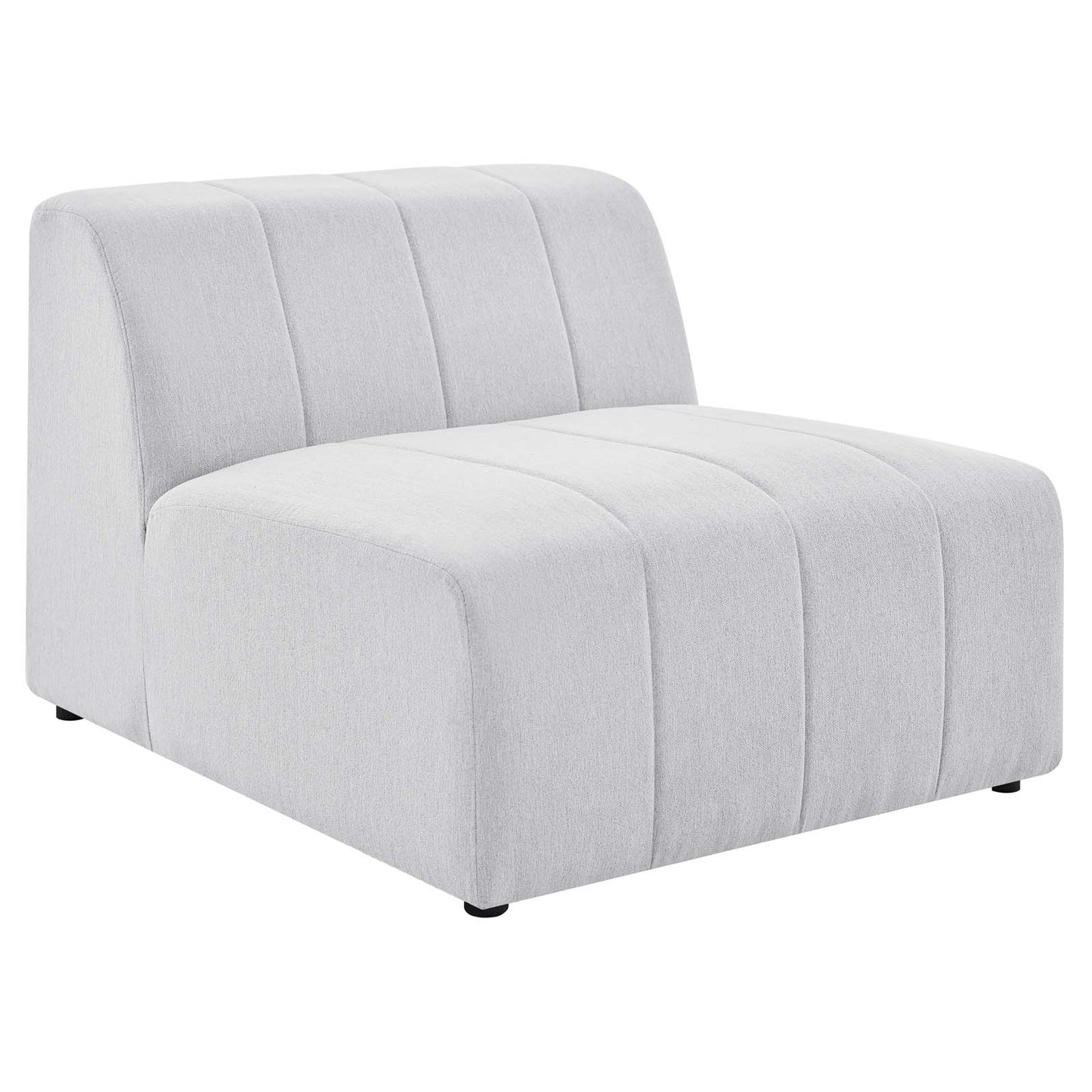 Bartlett Upholstered Fabric 5-Piece Sectional Sofa Ivory | Polyester by Modway