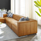 Bartlett Vegan Leather 5Piece Sectional Sofa Tan by Modway