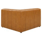 Bartlett Vegan Leather 5Piece Sectional Sofa Tan by Modway