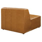 Bartlett Vegan Leather 5Piece Sectional Sofa Tan by Modway