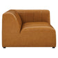 Bartlett Vegan Leather 5Piece Sectional Sofa Tan by Modway