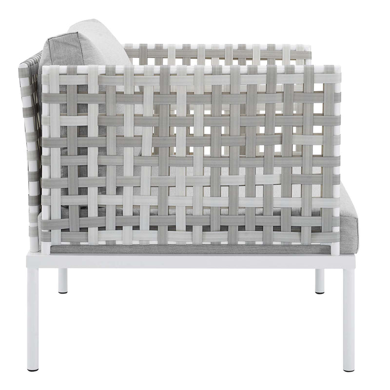 Harmony Sunbrella® Basket Weave Outdoor Patio Aluminum Armchair by Modway