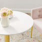 Verne 28" Dining Table in Gold White by Modway