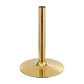 Verne 28" Square Dining Table in Gold White by Modway
