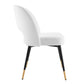 Rouse Performance Velvet Dining Side Chairs Set of 2 by Modway