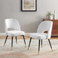 Rouse Performance Velvet Dining Side Chairs Set of 2 by Modway
