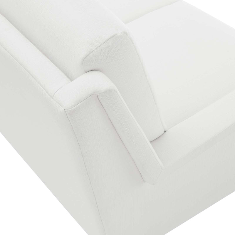 Chesapeake Fabric Sofa Black White | Polyester by Modway
