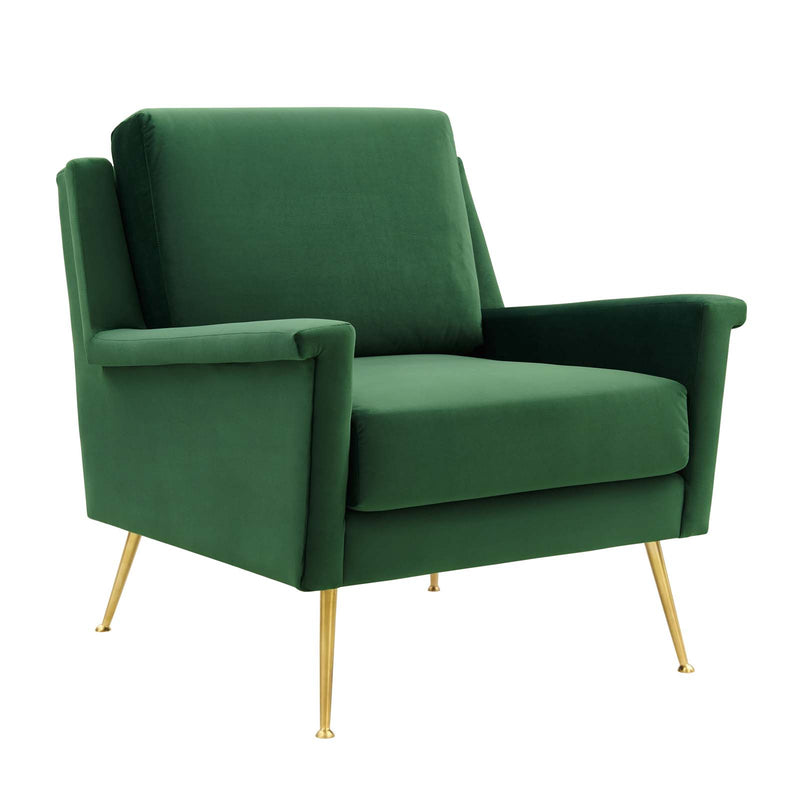 Chesapeake Performance Velvet Armchair Modway