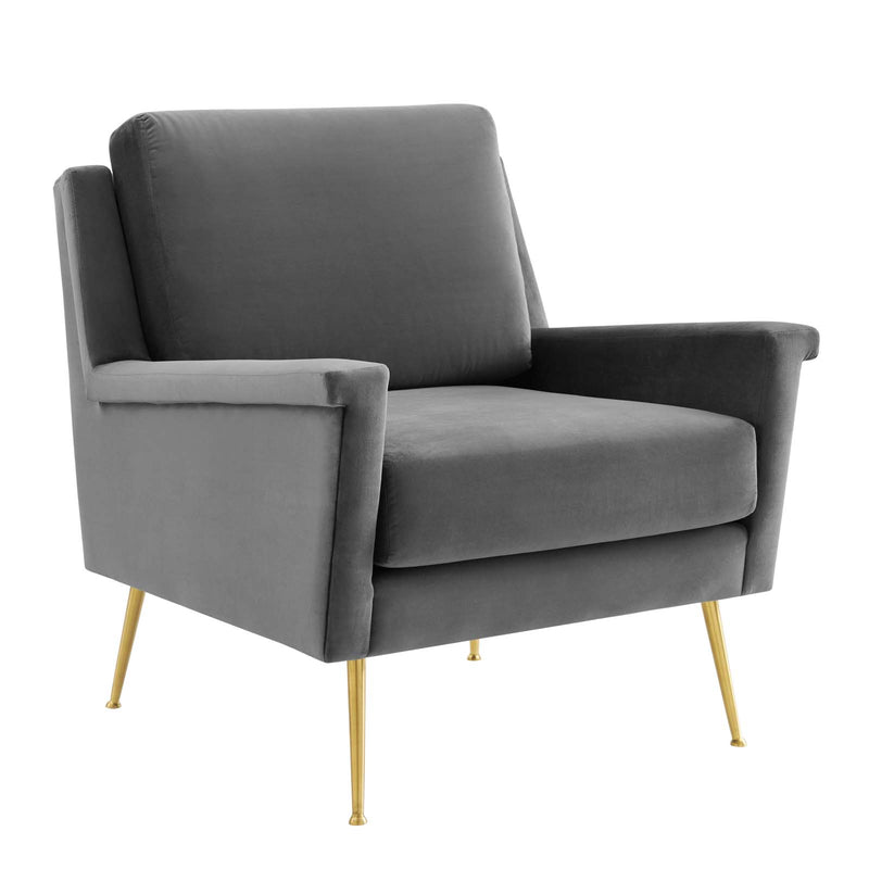 Chesapeake Performance Velvet Armchair Modway