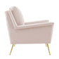 Chesapeake Performance Velvet Armchair Modway
