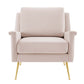Chesapeake Performance Velvet Armchair Modway