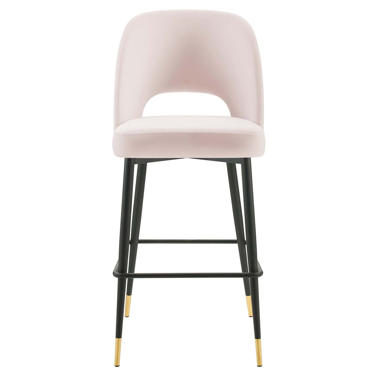 Rouse Performance Velvet Bar Stool Pink by Modway