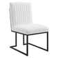 Indulge Channel Tufted Fabric Dining Chair | Polyester by Modway
