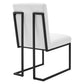 Indulge Channel Tufted Fabric Dining Chair | Polyester by Modway