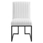 Indulge Channel Tufted Fabric Dining Chair | Polyester by Modway
