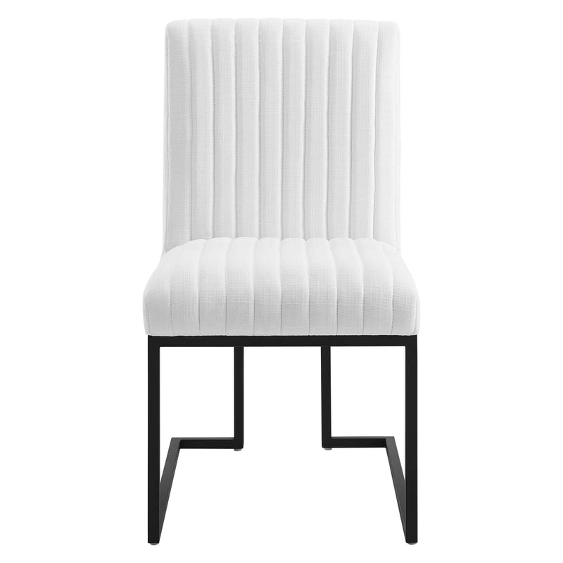 Indulge Channel Tufted Fabric Dining Chair | Polyester by Modway