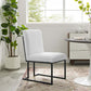 Indulge Channel Tufted Fabric Dining Chair | Polyester by Modway