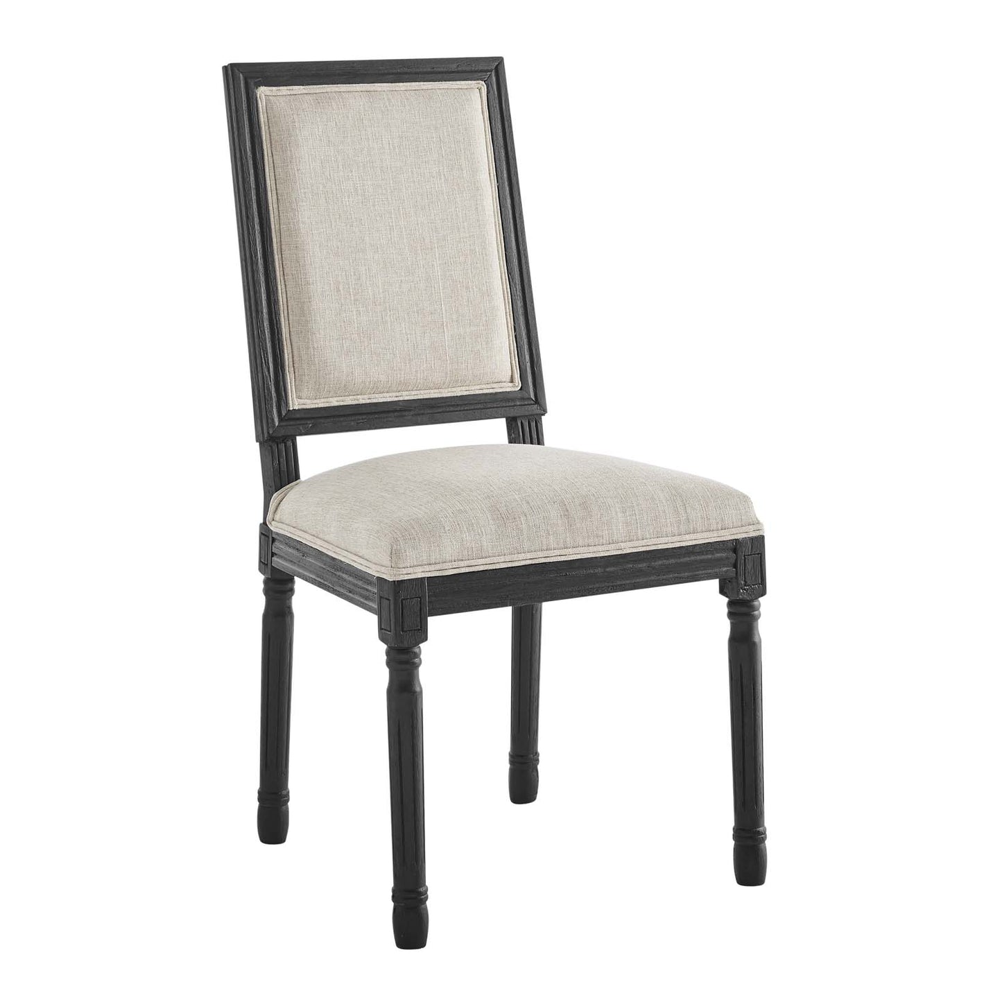 Court French Vintage Upholstered Fabric Dining Side Chair by Modway